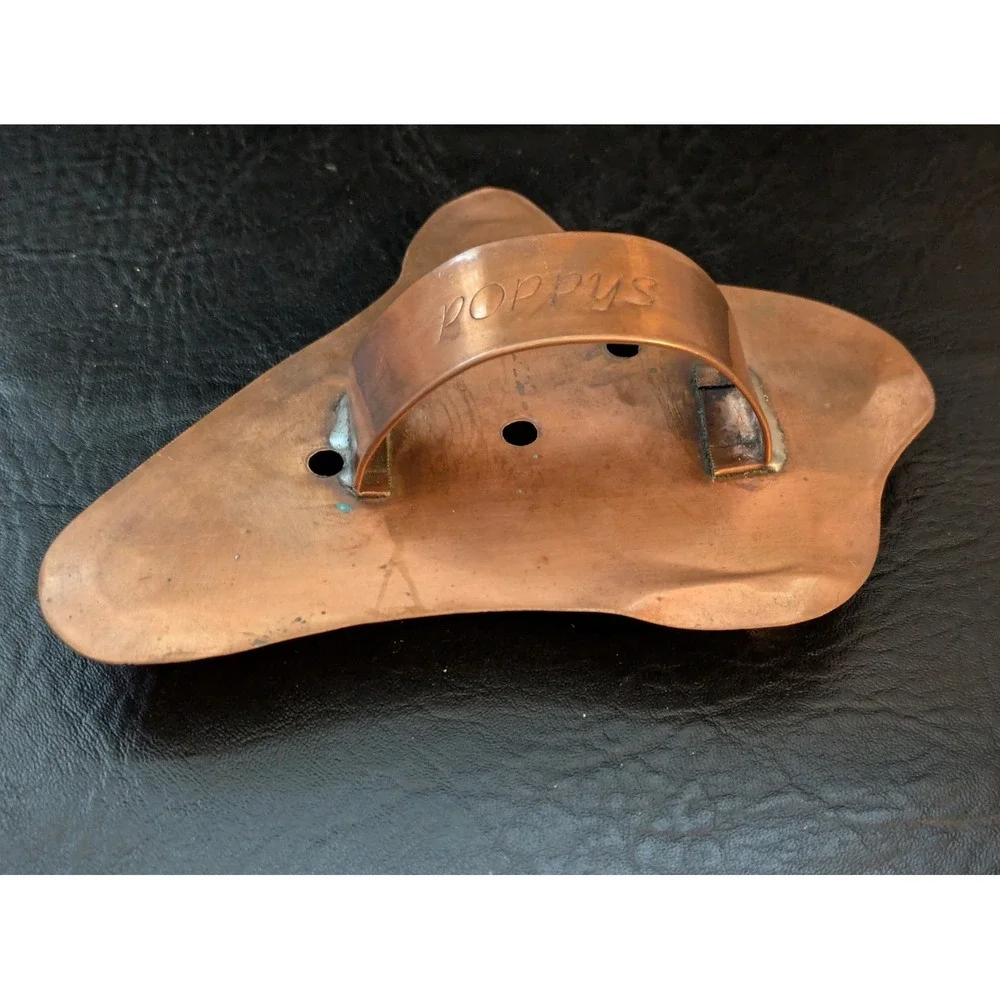 Poppys Bird Head Eagle Jay Copper Cookie Cutter 6.5 Inch Handle